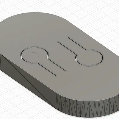 Vỏ Remote Cửa Cuốn CAME TOPD2R (Không Chữ, Có Lỗ)