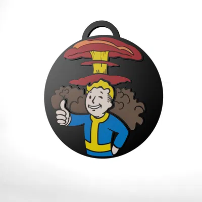 Huy Hiệu Ba Lô - Vault Boy (FallOut)