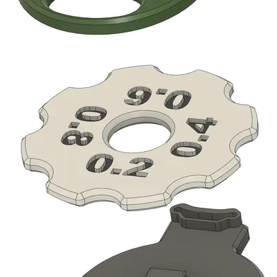 Chỉ Báo Bép (Nozzle) Điều Chỉnh Được Cho Các Cỡ 0.2, 0.4, 0.6, 0.8mm Phổ Biến