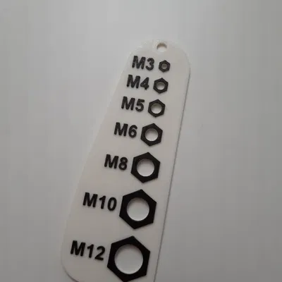 Thước đo bước ren cho ốc vít / bu lông theo hệ mét