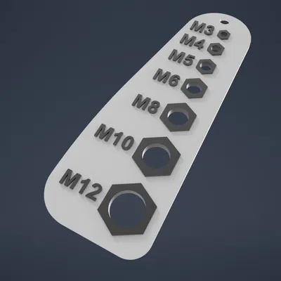 Thước đo bước ren cho ốc vít / bu lông theo hệ mét