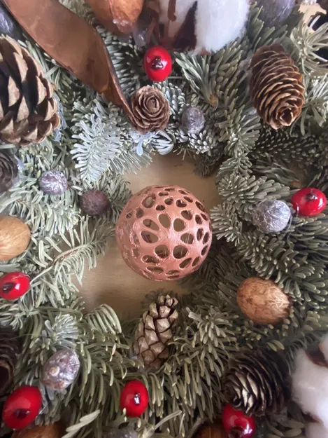 Quả Cầu Giáng Sinh Họa Tiết Voronoi - Image 2