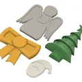 Trang Trí Quà Giáng Sinh - Cây Thông, Thiên Thần, Nơ, Ông Già Noel - Thumbnail 2