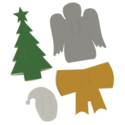 Trang Trí Quà Giáng Sinh - Cây Thông, Thiên Thần, Nơ, Ông Già Noel