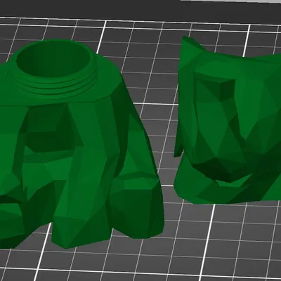 Voi low poly có ngăn bí mật