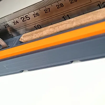 Khuôn Giữ Thước Kẻ & Bút Chì Gridfinity - Bộ Tổ Chức Chia Đôi 1x9