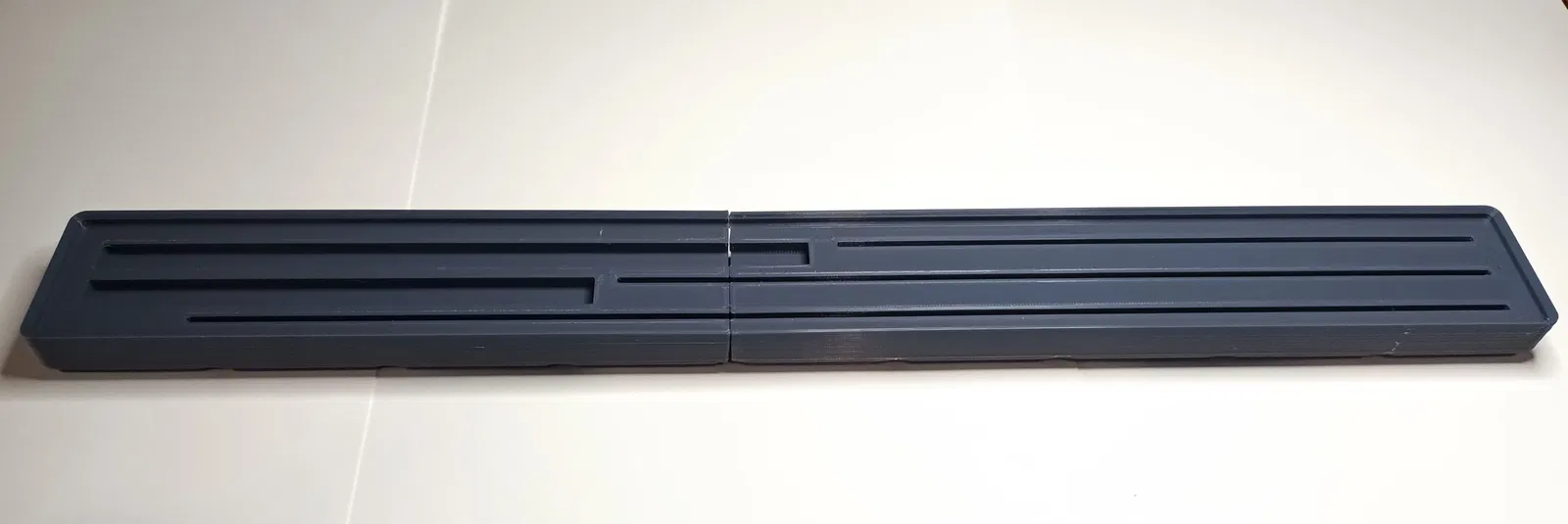 Khuôn Giữ Thước Kẻ & Bút Chì Gridfinity - Bộ Tổ Chức Chia Đôi 1x9 - Image 3