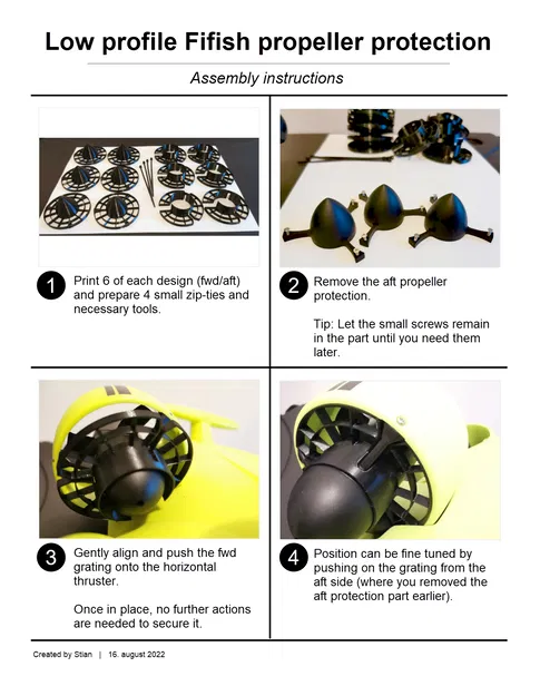 Chống cánh quạt cho drone lặn biển Fifish V6 và V6S - Image 3