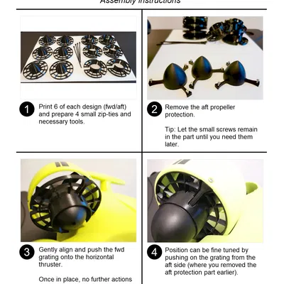 Chống cánh quạt cho drone lặn biển Fifish V6 và V6S