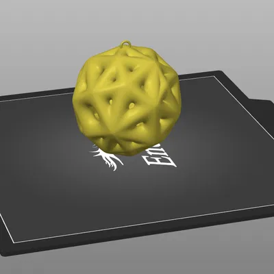 Mô hình quả châu Giáng sinh trông mềm mại