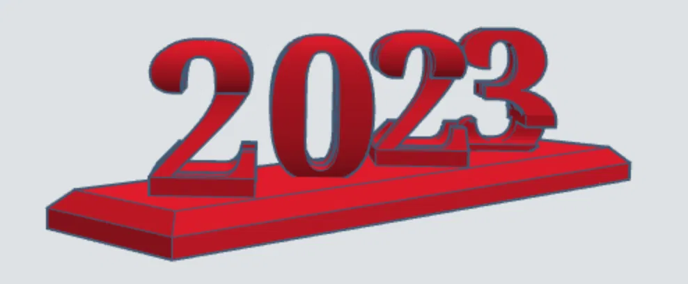 Chữ Lật Silvester 2023-2024 (50x200mm) - Image 1