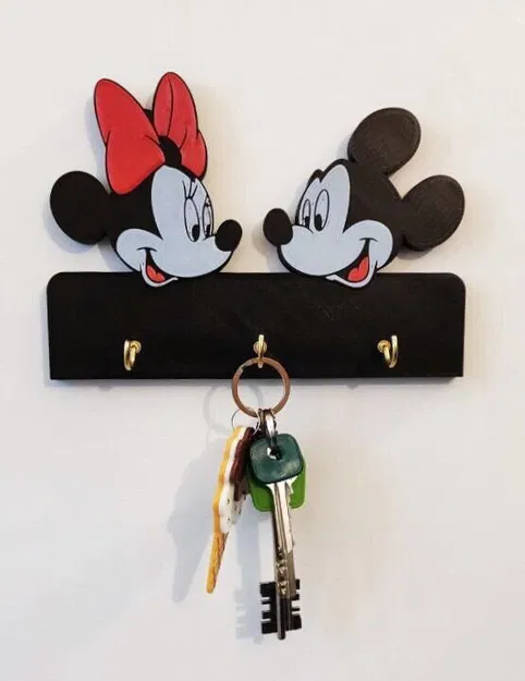 Móc khóa hình chuột Mickey nhiều màu - Image 1