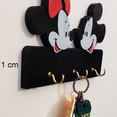 Móc khóa hình chuột Mickey nhiều màu