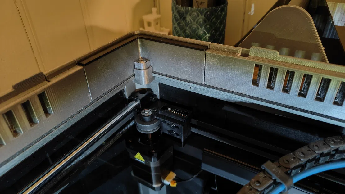 Khóa cho bộ Nâng Nắp Kính NorcoT Creality K1 Max (có Khe Thông Gió Trượt) - Image 1