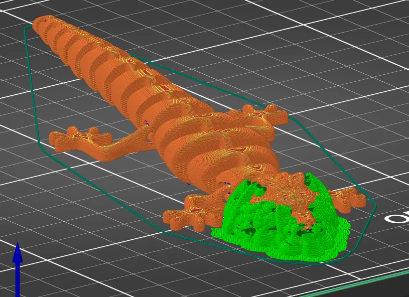 Mô hình 3D Gấu Thằn Lằn - Image 2