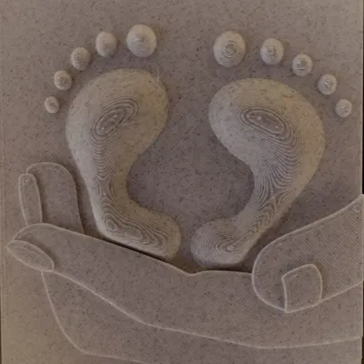 Quà tặng thôi nôi - Bàn chân bé