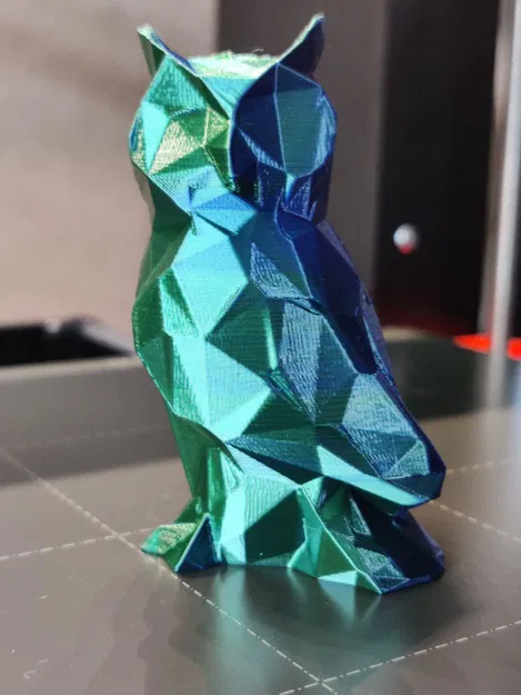 Cú Giấy Hình Khối Đơn Giản (Low Poly Owl) - Image 2