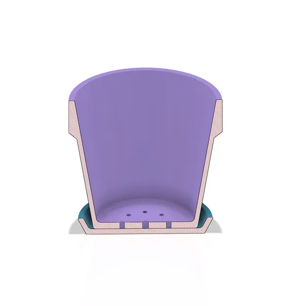 Chậu Cây Đơn Giản, Chậu Hoa Kèm Khay - Image 2