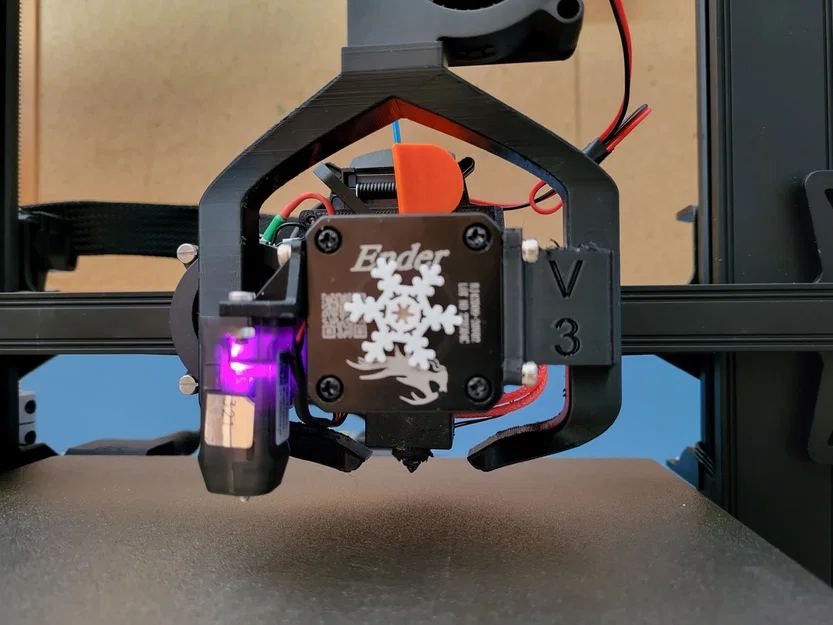 Ống dẫn gió quạt tản nhiệt Ender 3 S1 - Cho quạt 5015 - Nhìn rõ lớp đầu tiên - Image 1