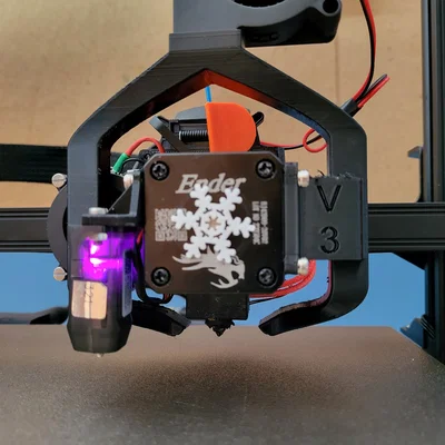 Ống dẫn gió quạt tản nhiệt Ender 3 S1 - Cho quạt 5015 - Nhìn rõ lớp đầu tiên