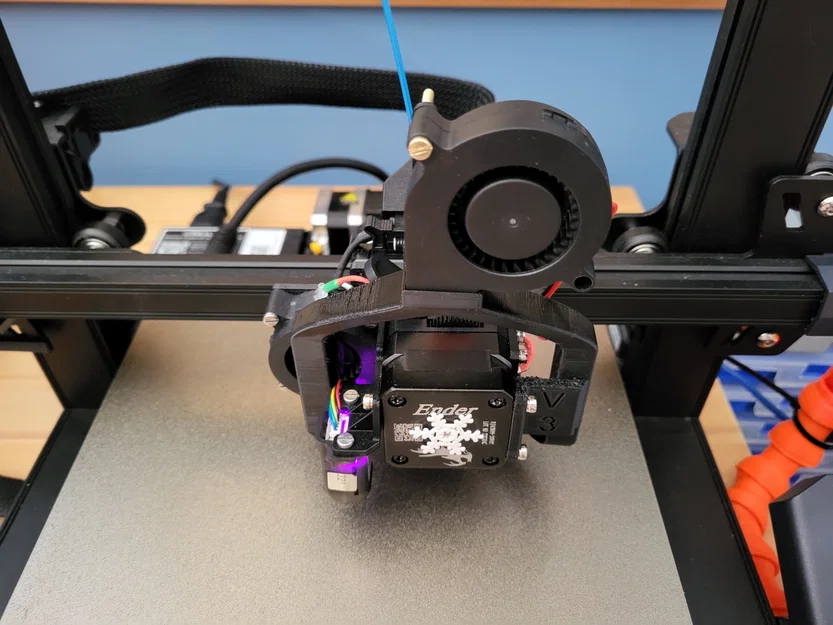 Ống dẫn gió quạt tản nhiệt Ender 3 S1 - Cho quạt 5015 - Nhìn rõ lớp đầu tiên - Image 3
