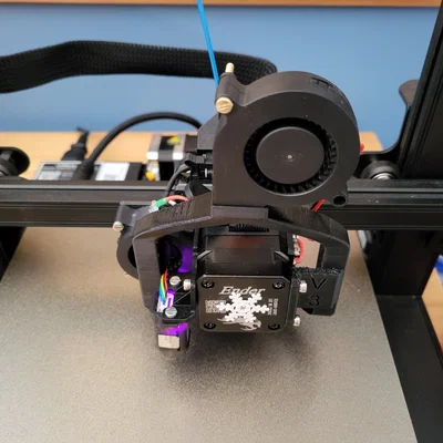 Ống dẫn gió quạt tản nhiệt Ender 3 S1 - Cho quạt 5015 - Nhìn rõ lớp đầu tiên