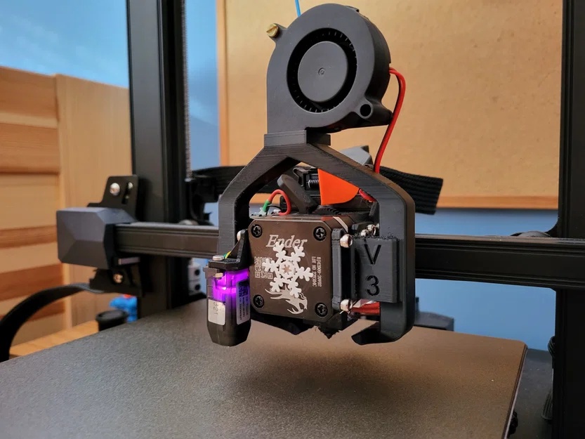 Ống dẫn gió quạt tản nhiệt Ender 3 S1 - Cho quạt 5015 - Nhìn rõ lớp đầu tiên - Image 5