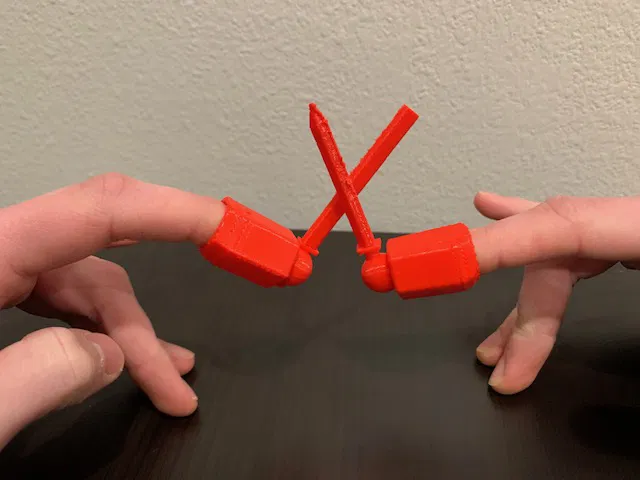 Chiến binh ngón tay!!!!! vũ khí, kiếm và BÀN TAY cho ngón tay của bạn!!! - Image 1