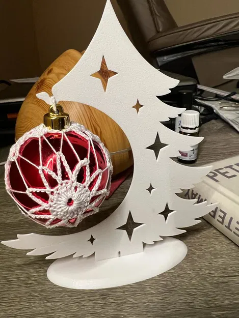 Cây thông Noel có đế Trang trí Phiên bản 01 (có móc treo bóng/trang trí Giáng sinh) - Image 1