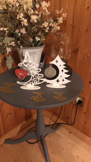 Cây Thông Noel Có Đế Trang Trí Phiên Bản 03_a và 03_b (có móc treo quả châu/trang trí Noel) - Image 3