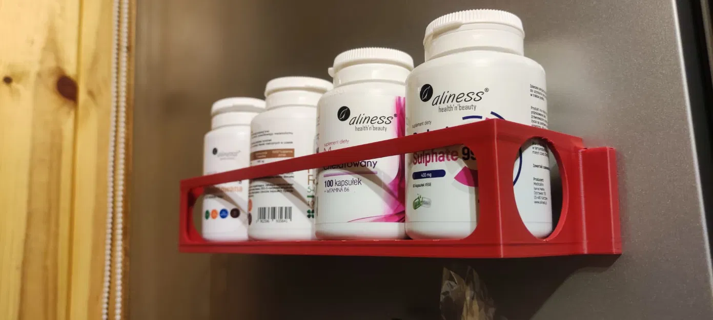 Kệ đựng thực phẩm chức năng có nam châm gắn tủ lạnh - Image 1