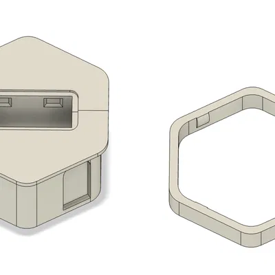 Voron Skirt USB Insert - Không Có Ký Hiệu