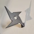 Móc Treo Ninja Star Shuriken, Giá Treo Tường - Thumbnail 1