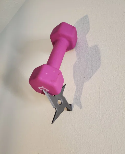 Móc Treo Ninja Star Shuriken, Giá Treo Tường - Image 2