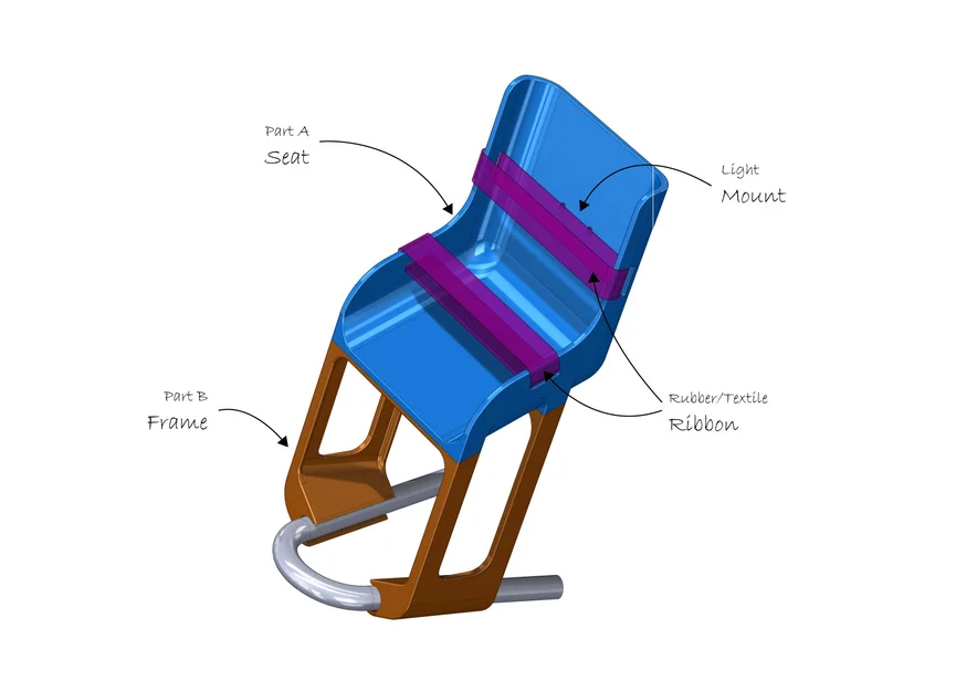 Ghế Búp Bê Xe Đạp Trẻ Em - Image 1