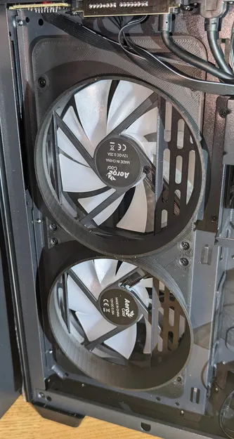 Ống Dẫn Quạt PC Offset 140mm Đôi Cho Vỏ Aerocool Dryft - Image 1