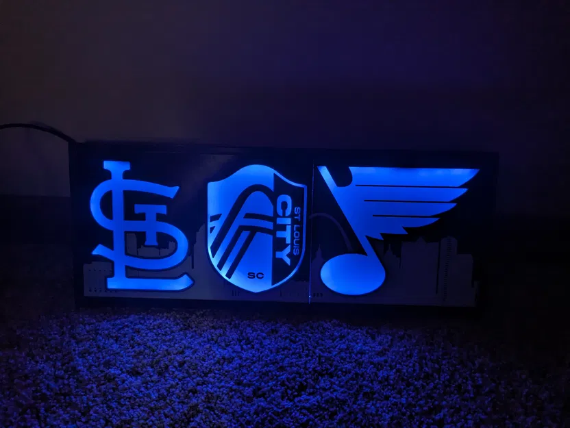 Biển Thể Thao St. Louis Có Đèn LED Nền - Image 2