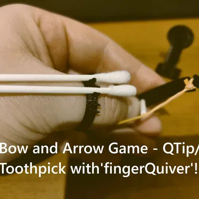 Game Bắn Cung Tên Mini - Tăm Bông Hoặc Tăm Xỉa Răng!