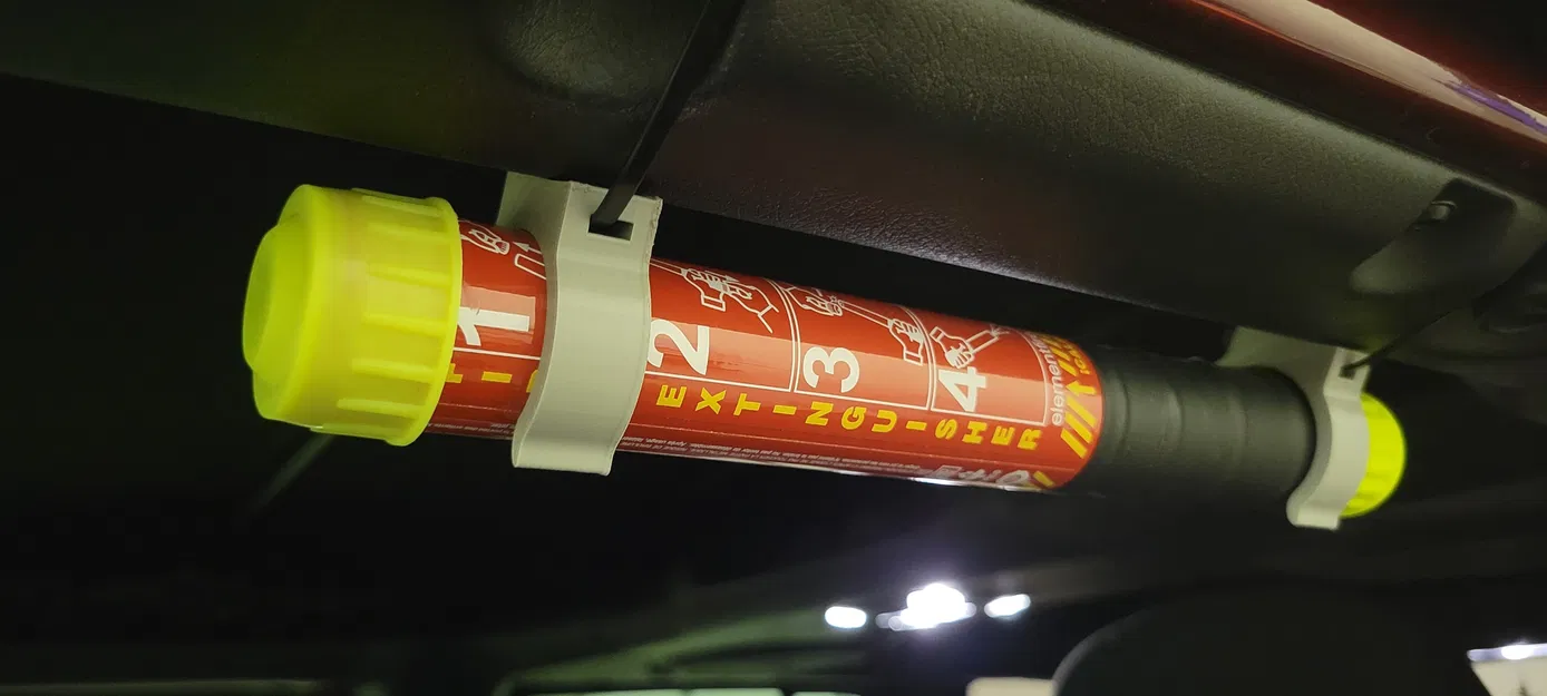 Pát gắn bình chữa cháy Element E50 cho Jeep JL đời 2019+ (ghế và trần/thanh cuộn) - Image 4