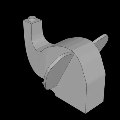 Đầu Voi Tương Thích Lego (6245.dat)