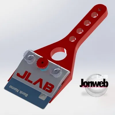 Dao cạo cho khay máy in 3D bằng lưỡi thẻ tín dụng :)