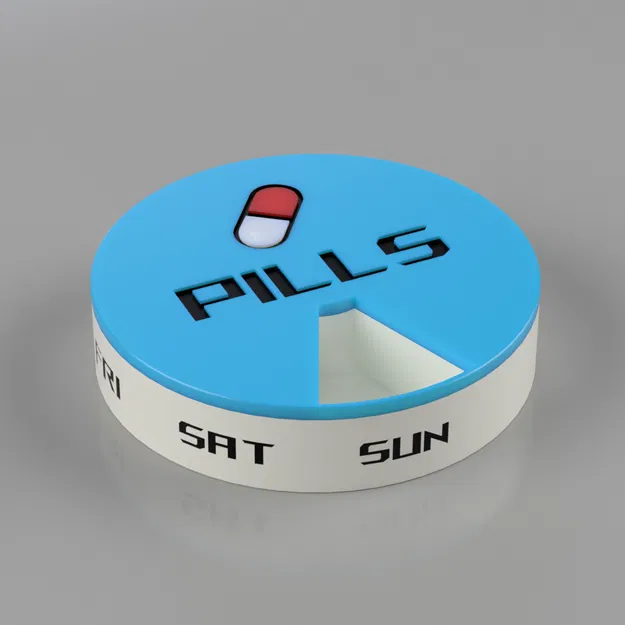 Hộp Chia Thuốc 7 Ngày Nam Châm Có Nắp Khóa Chắc Chắn 3 Phiên Bản Sáng/Chiều - Image 3