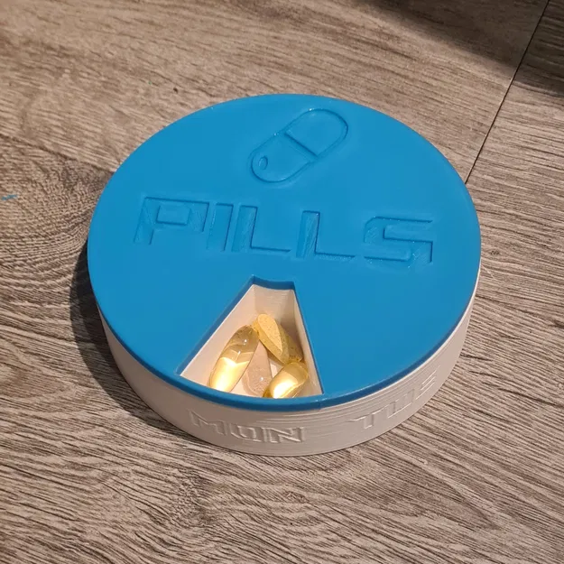 Hộp Chia Thuốc 7 Ngày Nam Châm Có Nắp Khóa Chắc Chắn 3 Phiên Bản Sáng/Chiều - Image 5