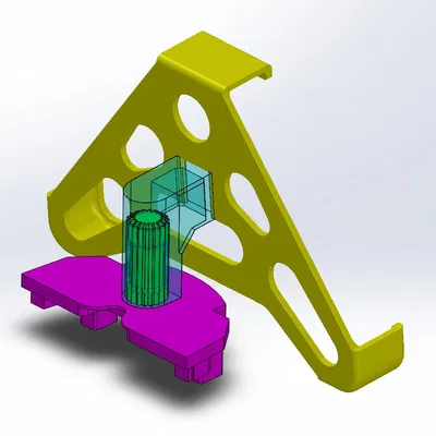 Giá đỡ Pad FLSUN V400 gắn trên thanh profile khung máy