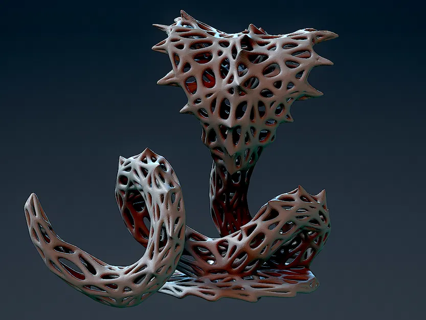 Rắn Voronoi - Mô Hình 3D Miễn Phí - Image 2
