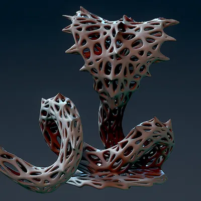 Rắn Voronoi - Mô Hình 3D Miễn Phí
