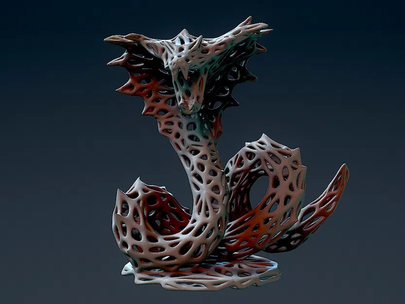 Rắn Voronoi - Mô Hình 3D Miễn Phí - Image 4