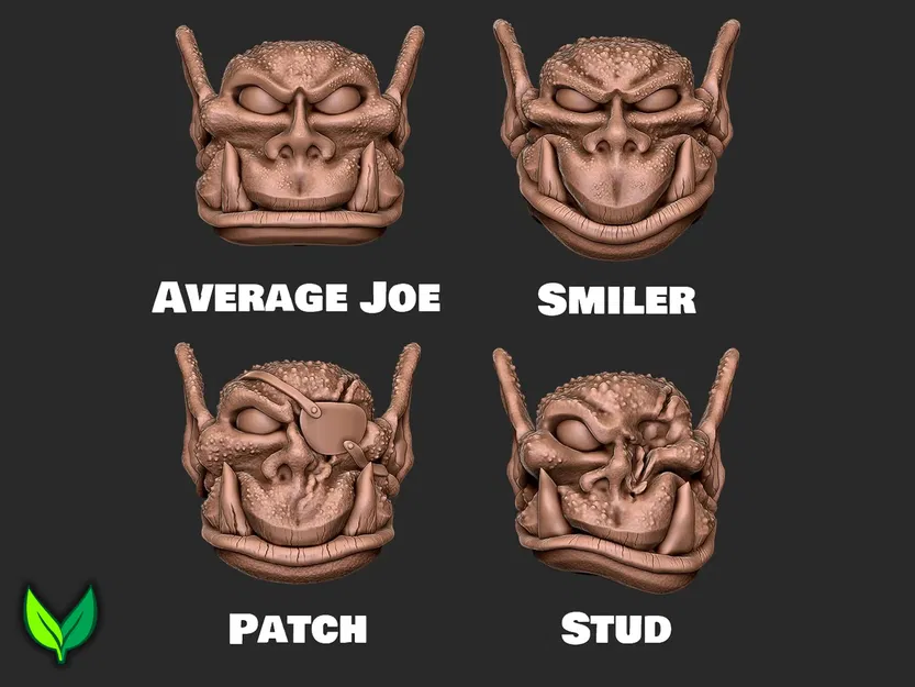 Bộ Đầu Orc – Gói Phụ Kiện Mô Hình Vogland 28mm - Image 1