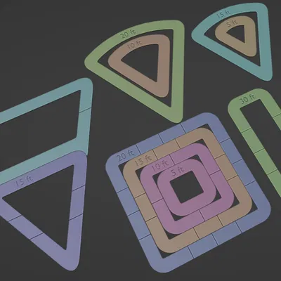 Dụng cụ đo khoảng cách cho kỹ năng và phép thuật D&D