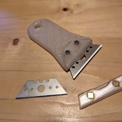 Dao cạo lưỡi dao đa năng có nắp bảo vệ - Lưỡi dao có ba khía